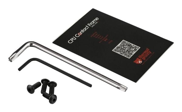 Thermal Grizzly CPU Contact Frame, Uppgraderingssats för ram, Akrylnitrilbutadienstyren (ABS), Svart, LGA 1700, 51 mm, 71 mm