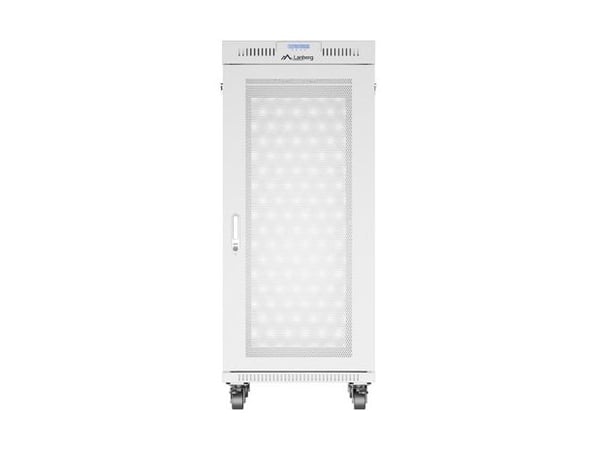 19" 27U 600X800 GRÅ LCD PERFORERAD DÖRR LANBERG INSTALLATIONSRACK (FLAT PACK)