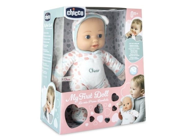 Chicco Classic 00012117200000, Babydukke, Jente, Jente, 300 mm, 160 g, Beige, Blå, Rød, Hvit