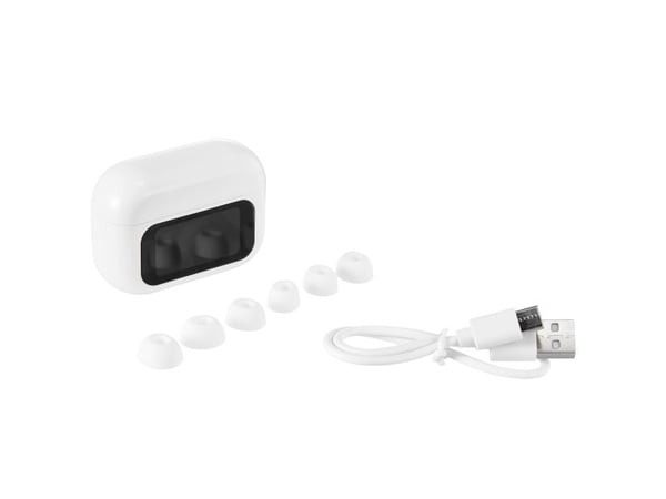 Streetz T600-WHT, True Wireless Stereo (TWS), Samtaler/musikk, 20 - 20000 Hz, 60 g, Hodesett, Svart