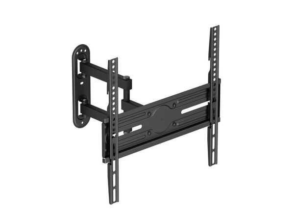 DELTACO - Monteringssett (veggmontering) - for flatpanel - full bevegelse 3-veis, tilt, sving, 35 kg - svart - skjermstørrelse: 32"-65"