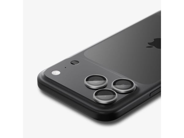 Spigen Optik Pro EZ Fit, Apple, iPhone 17 Pro, Fallsikker, Ripebestandig, Grå, 2 stykker