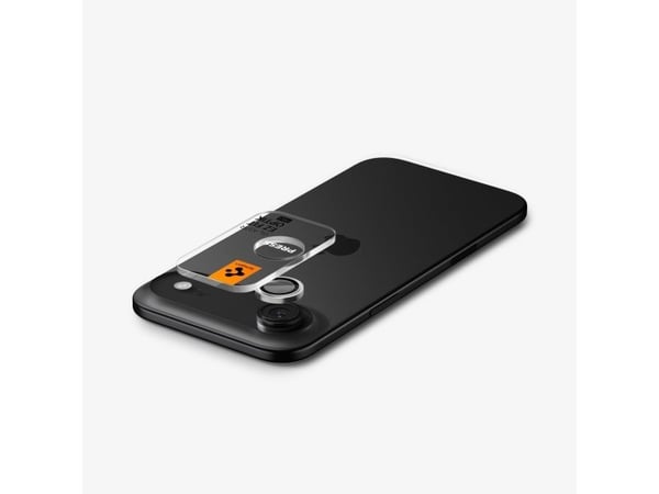 Spigen Glas.tR EZ Fit Optik Pro, Apple, iPhone Air, Sølv, 2 stykker