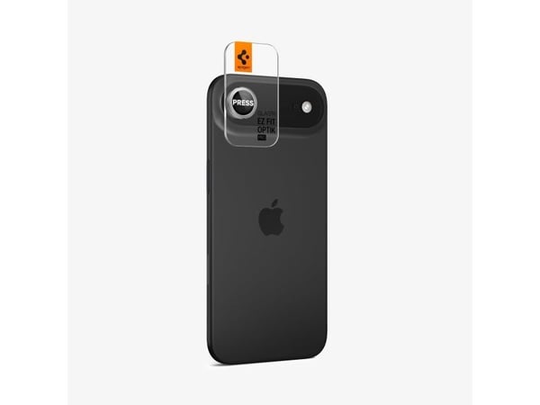 Spigen Glas.tR EZ Fit Optik Pro, Apple, iPhone Air, Sølv, 2 stykker