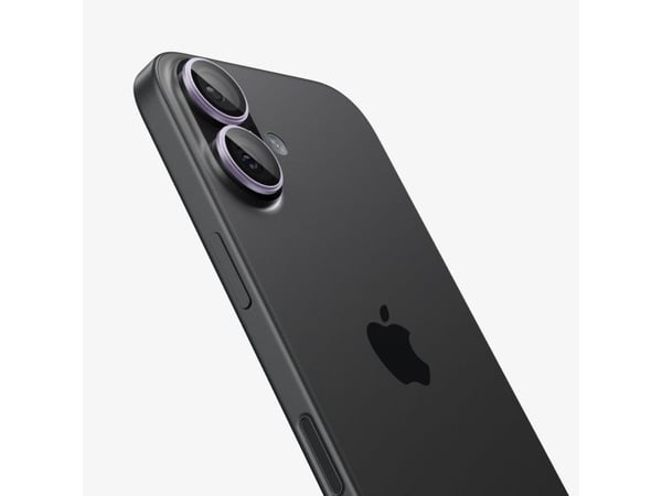 Spigen Optik PRO glasskamera-beskyttelse “EZ FIT” for iPhone 16 / 16 Plus / 17 - lilla (2-pak)