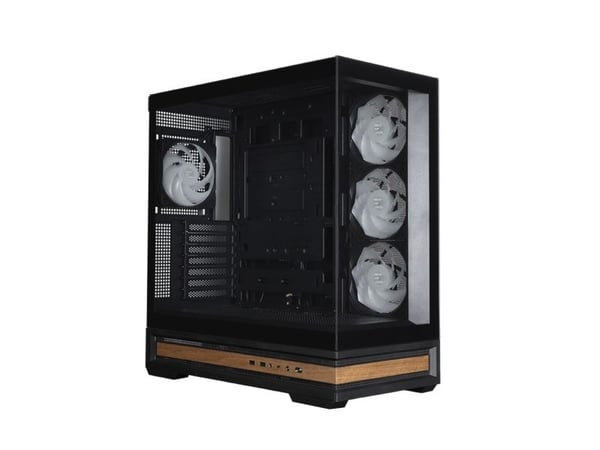 Zalman P40 NAMU BLACK, Midi Tower, PC, Svart, ATX, Micro ATX, Mini-ITX, Plast, Stål, Herdet glass, Multi