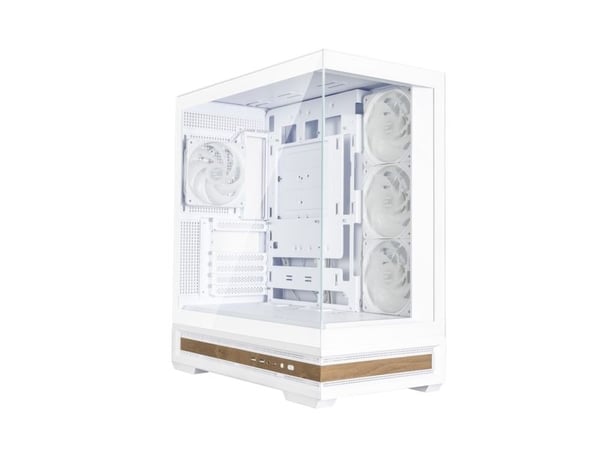 Zalman P40 NAMU WHITE, Midi Tower, PC, Hvit, ATX, Micro ATX, Mini-ITX, Plast, Stål, Herdet glass, Multi