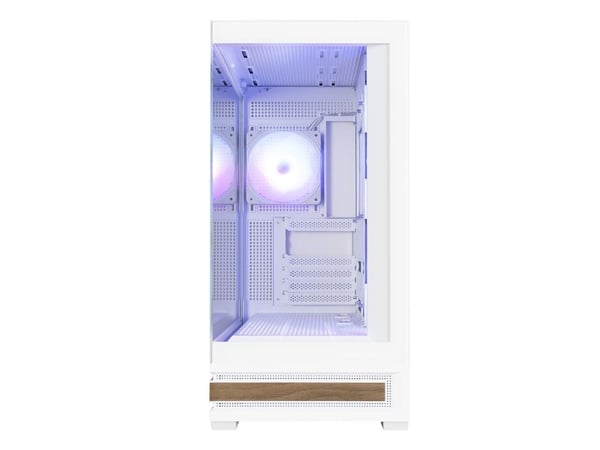 Zalman P40 NAMU WHITE, Midi Tower, PC, Hvit, ATX, Micro ATX, Mini-ITX, Plast, Stål, Herdet glass, Multi