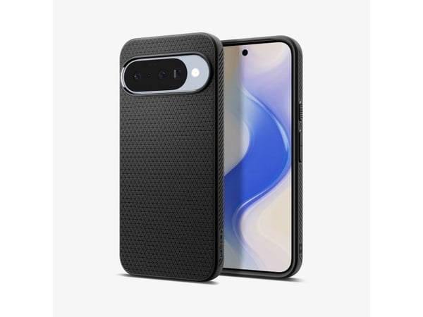 Dėklas Spigen Liquid Air, matt juodas - Google Pixel 10 Pro/Pixel 10