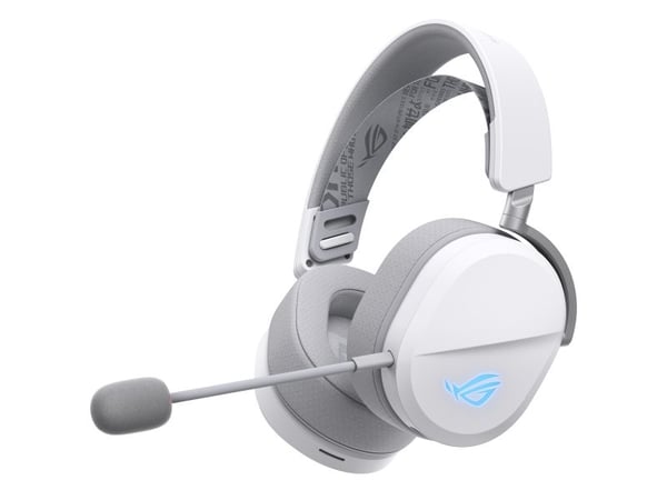 ASUS ROG Pelta - Hodesett - full størrelse - Bluetooth / 2,4 GHz radiofrekvens - trådløs - hvit