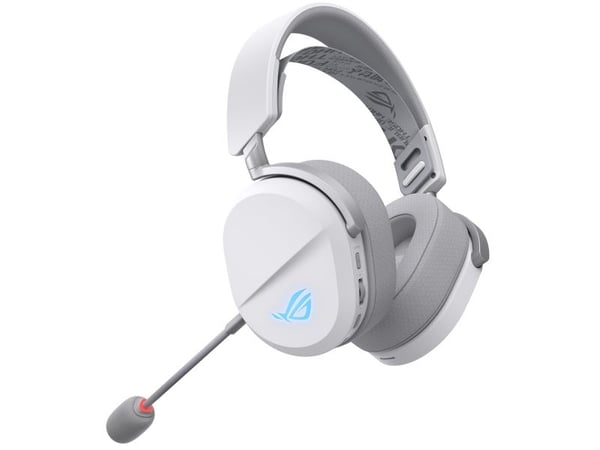 ASUS ROG Pelta - Hodesett - full størrelse - Bluetooth / 2,4 GHz radiofrekvens - trådløs - hvit