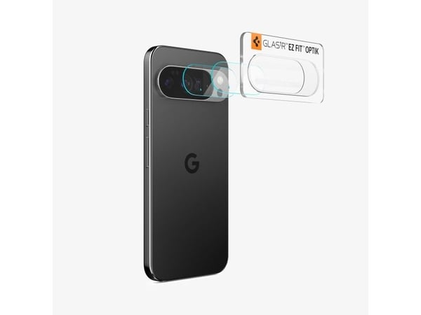 Spigen Optik EZ Fit, Google, Pixel 10, Støvresistent, Ripebestandig, Gjennomsiktig, 2 stykker