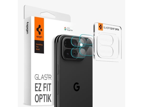 Spigen Optik EZ Fit, Google, Pixel 10 Pro Fold, Støvresistent, Ripebestandig, Gjennomsiktig, 2 stykker