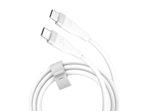 j5create - USB-kabel - 24 pin USB-C (hann) til 24 pin USB-C (hann) - USB 2.0 - 1 m - up to 480 Mbps, USB-C Power Delivery (60W)
