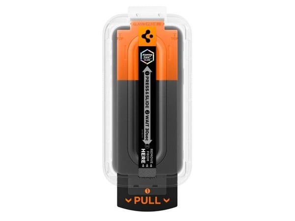 Spigen Glas.tR EZ Fit Pro HD, Apple, iPhone 17 Pro / iPhone 17 / iPhone 16 Pro, Dammresistent, Reptålig, Transparent, 1 styck