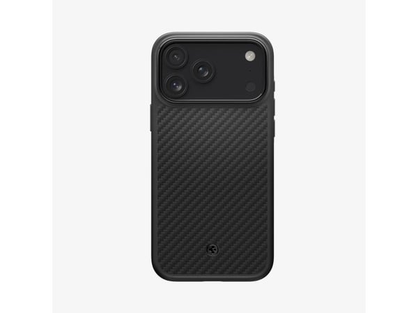 Spigen Enzo Aramid T (MagFit), Skydd, Apple, iPhone 17 Pro Max, 17,5 cm (6.9"), Sort