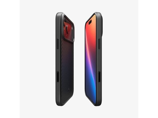 Spigen Enzo Aramid T (MagFit), Skydd, Apple, iPhone 17 Pro Max, 17,5 cm (6.9"), Sort