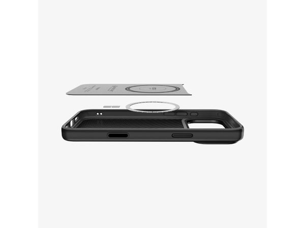 Spigen Enzo Aramid T (MagFit), Skydd, Apple, iPhone 17 Pro Max, 17,5 cm (6.9"), Sort
