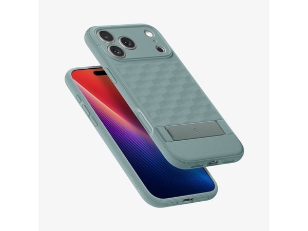 Spigen Parallax S (MagFit), Suojus, Apple, iPhone 17 Pro Max, 17,5 cm (6.9"), Vihreä