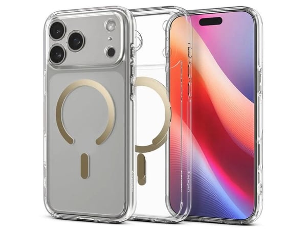 Spigen ACS10284, Suojus, Apple, iPhone 17 Pro Max, 17,5 cm (6.9"), Kulta, Läpinäkyvä