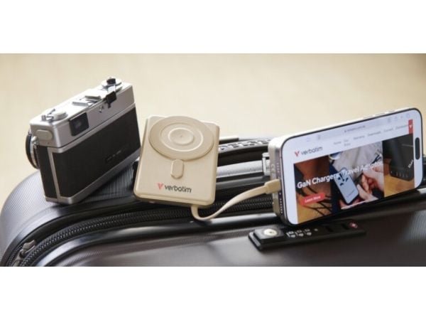 Verbatim Charge 'n' Go - Trådløs nødlader - magnetisk, to kabler - 5000 mAh - 38.5 Wh - 20 watt - 2.4 A - PD 3.0, Fast Charge, Apple 2.4A, QC 3.0 -...