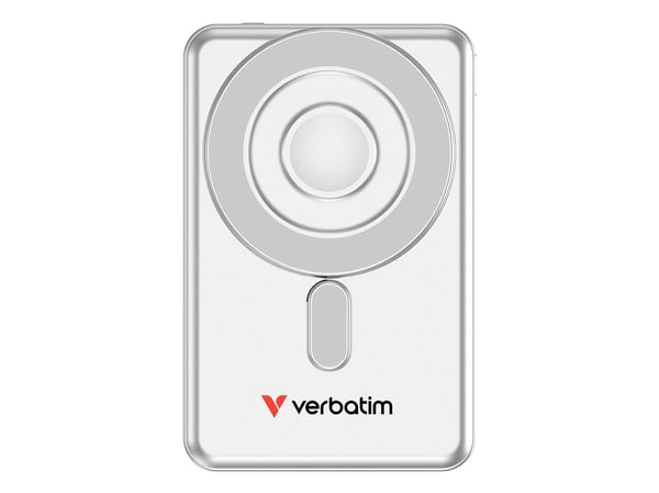 Verbatim Charge 'n' Go - Trådløs nødlader - magnetisk, to kabler - 5000 mAh - 20 watt - 2.4 A - PD 3.0, Fast Charge - 2 utgangskontakter (USB-C) - ...