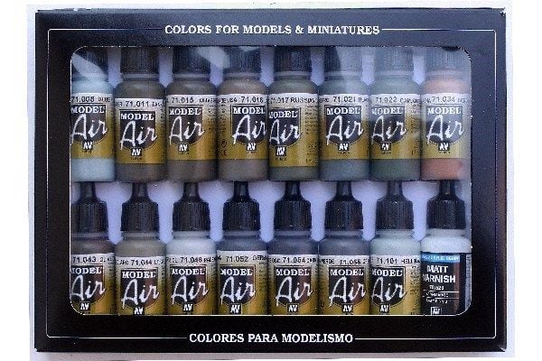 Vallejo 71.193, Valikoidut värit, Akryylimaali, 17 ml, 1 kpl |