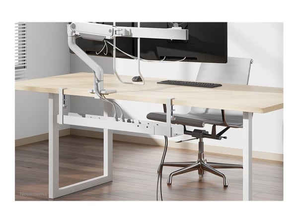 Neomounts - Kabelstyringsskuff - clamp-on design, universal - skrivebordsmonterbar - hvit