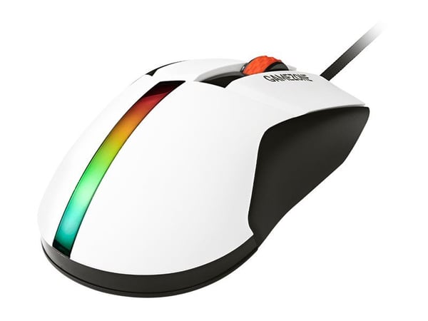 Tracer GameZone COOL RGB - Mus - høyrehendt - optisk - 7 knapper - kablet - USB - hvit - hengeboks