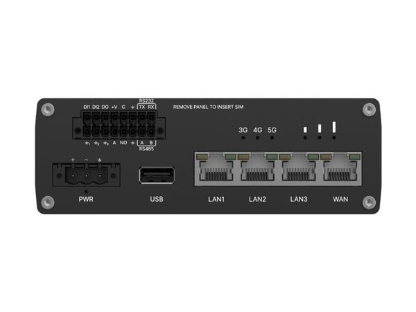 Teltonika RUTM55 - Trådløs ruter - WWAN 1GbE - Wi-Fi 5 - 5G, 3G, 4G - DIN-skinnemonterbar, veggmonterbar, kan monteres i flukt