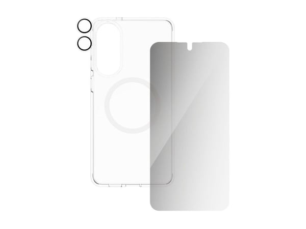 CARE by PanzerGlass Urban Combat - Baksidedeksel for mobiltelefon - plastikk - gjennomsiktig - med PanzerGlass Privacy Screen Protector and PanzerG...