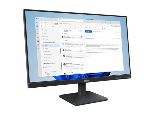 LENOVO ThinkVision S24-4e 23,8 tommers IPS WLED QHD 250cd/m2 4ms HDMI VGA