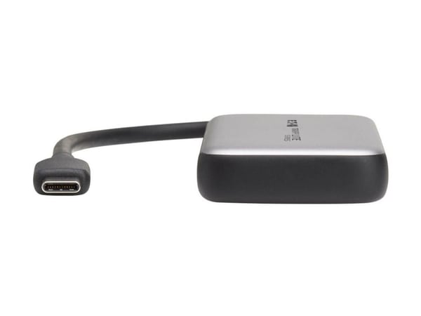 Eaton Tripp Lite series 4-Port USB-C Hub, USB 3.2 Gen 2 (10 Gbps), 4x USB-C Ports, 100W PD Charging, Thunderbolt 3 Compatible, Gray - Hub - 4 x USB...