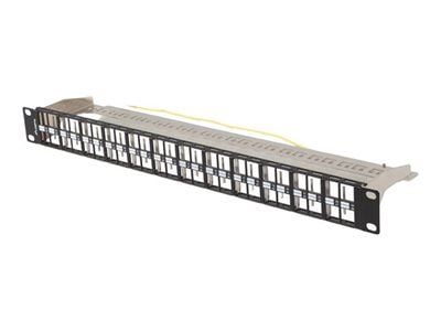 Lanberg Patch Panel tomt 48 porter 1U 19" FTP for Keystone-moduler svart