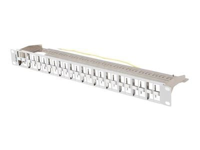 Lanberg Patch Panel tomt 48 porter 1U 19" FTP for Keystone-moduler grå