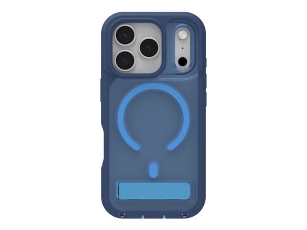 ZAGG Rainier Snap - Bagsidecover til mobiltelefon - grov - kickstand + camera control button - MagSafe-kompatibilitet - grafen - kobalt horisont - ...