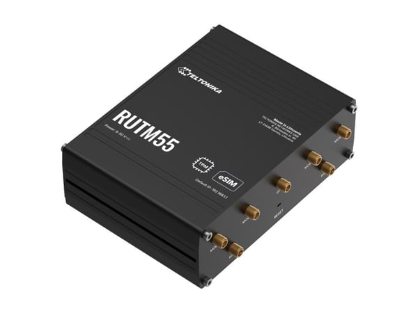 Teltonika RUTM55 - Trådløs ruter - WWAN 1GbE - Wi-Fi 5 - 5G, 3G, 4G - DIN-skinnemonterbar, veggmonterbar, kan monteres i flukt