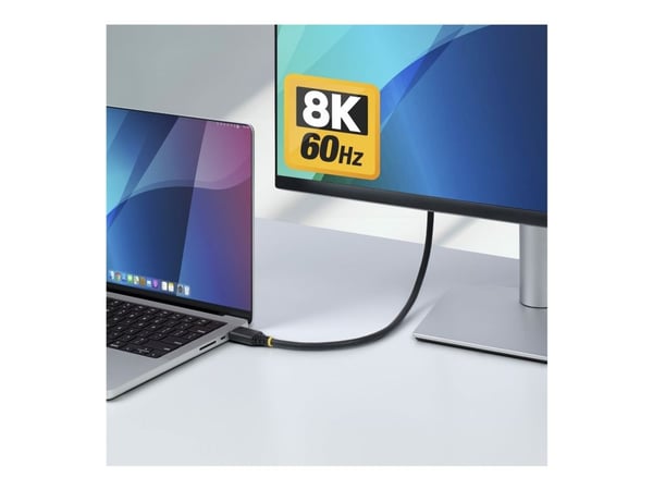 Startech - Ultra High Speed - HDMI-kabel - HDMI hann til HDMI hann - 3 m - skjermet - svart - passiv, 4K 120 Hz støtte, 8 K 60 Hz (7680 x 4320) støtte