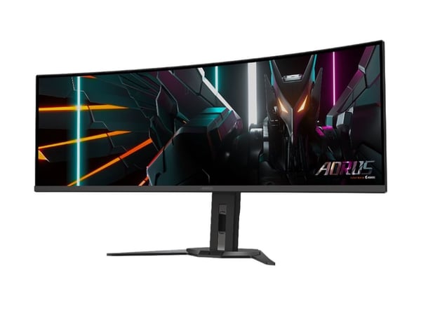 AORUS CO49DQ - OLED-monitor - böjd - 49" - 5120 x 1440 Dual Quad HD @ 144 Hz - 1000 cd/m² - 1500000:1 - DisplayHDR 400 True Black - 0.03 ms - 2xHDM...