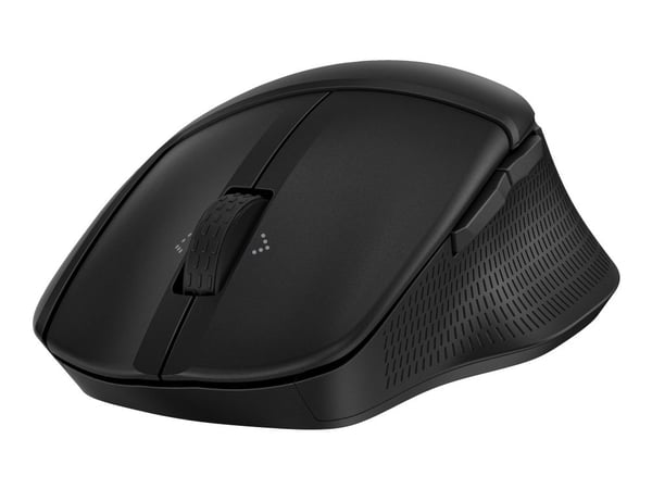 HP 480 - Mus - ergonomisk - komfort, full størrelse - 7 knapper - trådløs - Bluetooth 5.3 - USB trådløs mottaker - svart
