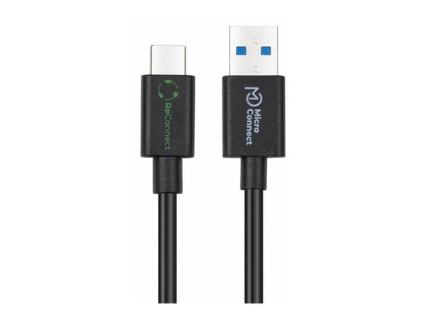 Microconnect ECO-USB3.2CA0.25 kabel USB USB 3.2 Gen 2 (3.1 Gen 2) 0,25 m USB A USB C Czarny