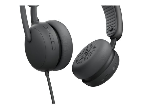 Logitech Zone Wired 2 for Business - Hodesett - on-ear - kablet - aktiv støydemping - grafitt - Certified for Microsoft Teams