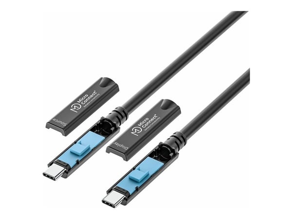 MicroConnect Premium - USB-kabel - 24 pin USB-C (hann) til 24 pin USB-C (hann) - USB 3.2 Gen 2 / DisplayPort 1.4 - 15 m - Active Optical Cable (AOC...