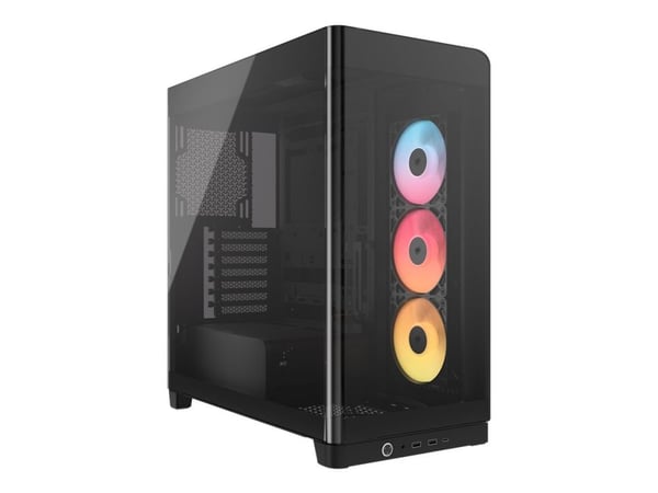CORSAIR FRAME 4500X RS-R ARGB - Mid tower - utökad ATX - genomskinlig sidopanel (härdat glas) - ingen strömförsörjning (ATX) - svart - USB/ljud