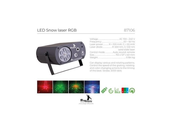LED snöflingelaser