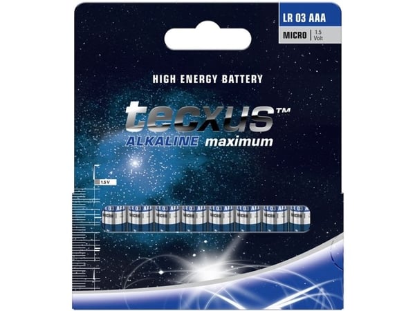 tecxus Alkaline Maximum - Batteri 10 x AAA - Alkaline
