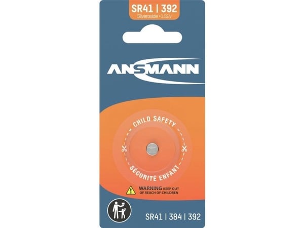 Ansmann 1516-0020, Engangsbatteri, Silver-Oksid (S), 1,5 V, 1 stykker, 34 mAh, 3 år