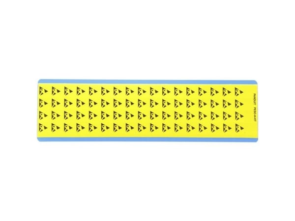 Panduit PESC-H-HT, Vinyl, Svart, Gult, 10 stykker, RoHS, 12,9 mm, 12,9 mm
