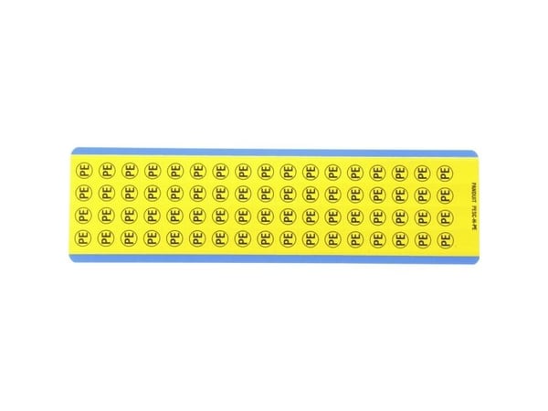 Panduit PESC-H-PE, Vinyl, Svart, Gult, 10 stykker, RoHS, 19,1 mm, 19,1 mm