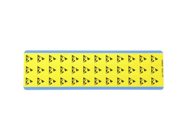 Panduit PESC-J-HT, Vinyl, Svart, Gult, RoHS, 19,1 mm, 19,1 mm